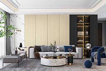 淮安轻奢风格-客厅