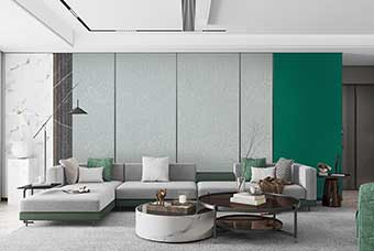 淮安轻奢风格-客厅