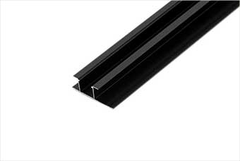 淮安航空纤维墙咔铝合金带灯中条（哑黑氧化）